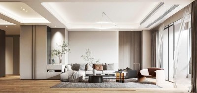 现代家居客厅3D模型下载